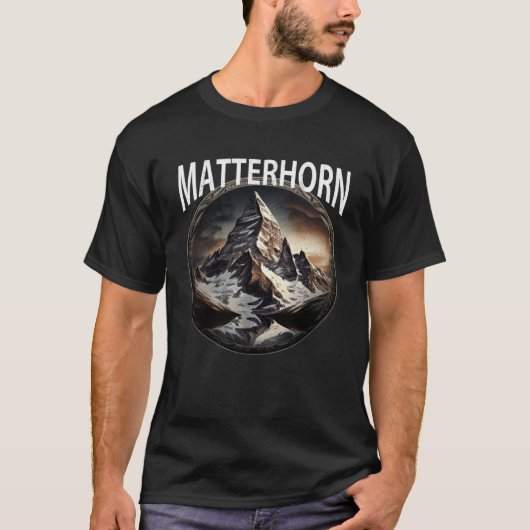 Matterhorn Zermatt Schweiz Alpen 1 T-Shirt (Vorderseite)