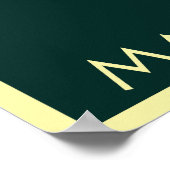 Matterhorn, Zermatt, Schweiz, Skiposter Poster (Ecke)