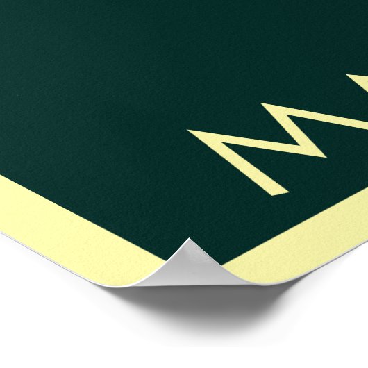 Matterhorn, Zermatt, Schweiz, Skiposter Poster (Ecke)