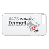 Matterhorn-Zermatt Skifahren Case-Mate iPhone Hülle (Rückseite (Horizontal))