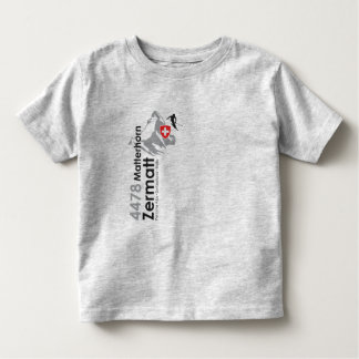 Matterhorn-Zermatt Skifahren Kleinkind T-shirt