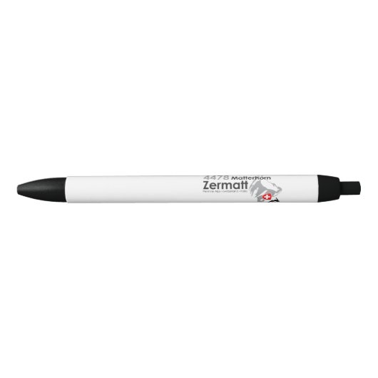 Matterhorn-Zermatt Skifahren Kugelschreiber (Vorderseite)