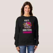 Mattes, die Geboren als Personalisierter Lesewürme Sweatshirt (Vorne ganz)