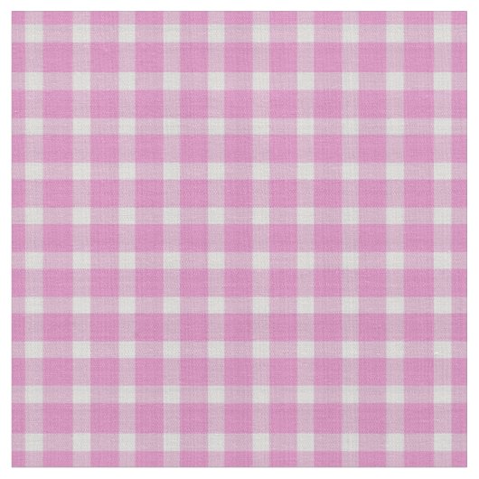Mattes rosa kariertes Gingham-Karo Stoff (Nahaufnahme)