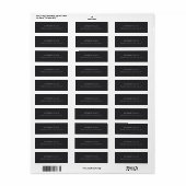 Mattes Schwarz Minimalist Einfach Elegant Klassisc (Vorne)