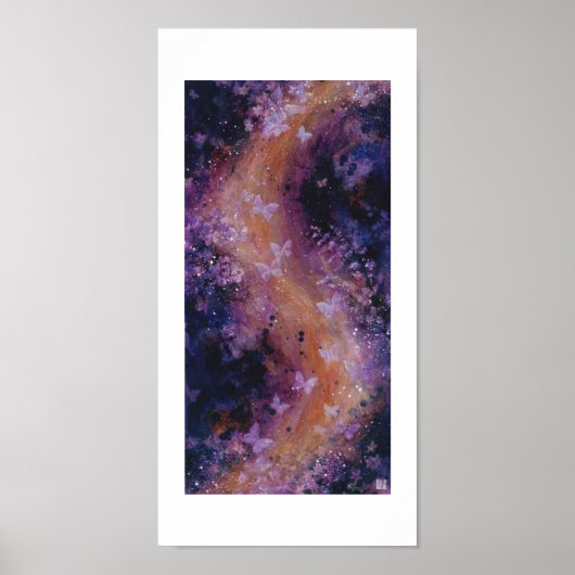 Mattes "Song of Butterflies" Fine Art Print Poster (Vorne)