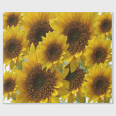 Mattes Sonnenblumenpapier Geschenkpapier (Flach)