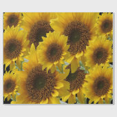 Mattes Sonnenblumenpapier Geschenkpapier (Flach)