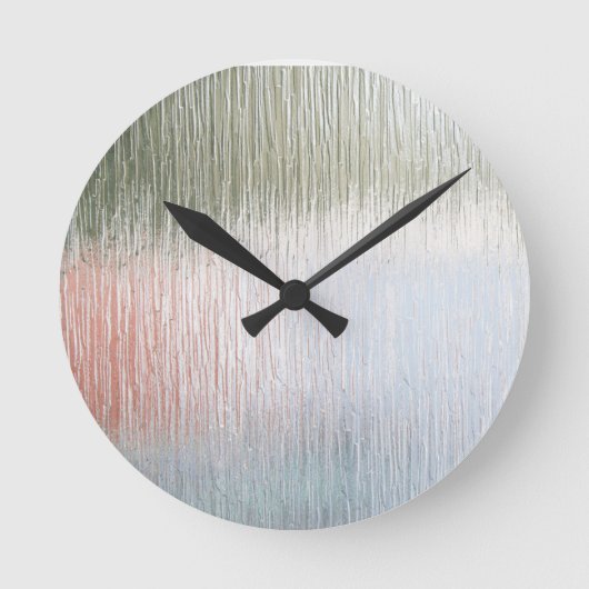 Mattglass runde wanduhr (Vorderseite)