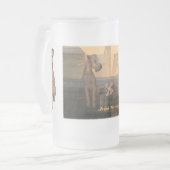 Mattglastasse "Irish Terrier" Mattglas Bierglas (Vorderseite Links)