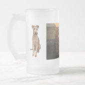 Mattglastasse "Irish Terrier" Mattglas Bierglas (Links)