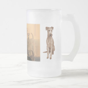 Mattglastasse "Irish Terrier" Mattglas Bierglas