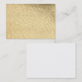 Mattgold-Visitenkarte Visitenkarte (Vorne/Hinten)