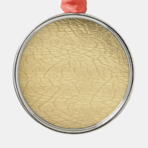 Mattgoldstein Ornament Aus Metall