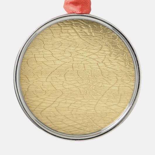 Mattgoldstein Ornament Aus Metall (Vorne)