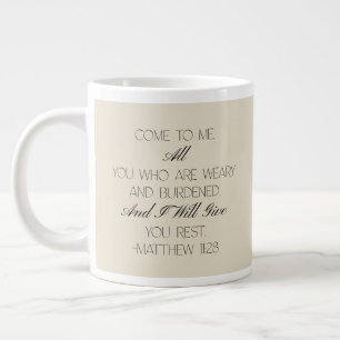 Matthäus 11:28 Hoffnung Bibelvers Tasse
