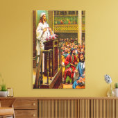 Matthäus 13:53-58 Lehrt in der Synagoge Leinwand (Insitu (Wohnzimmer))