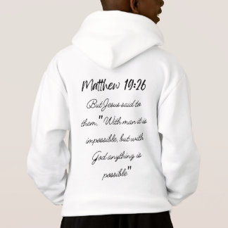 Matthäus 19:26 hoodie