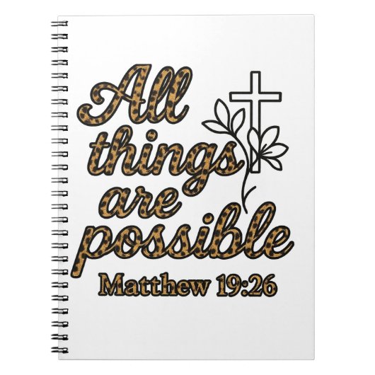 Matthäus 19:26 notizblock (Vorderseite)