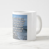 Matthäus 28:6-7 WEBU Mug Jumbo-Tasse (Vorderseite Rechts)