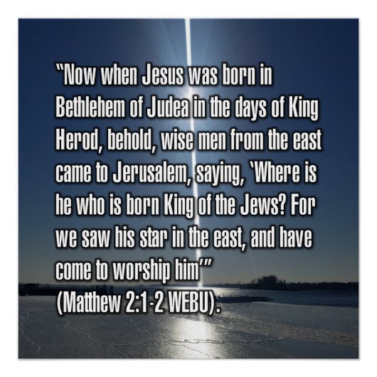 Matthäus 2:1-2 WEBU Poster (Vorderseite)