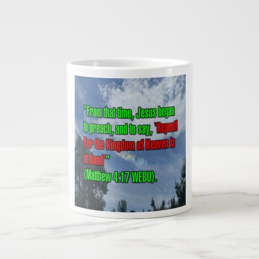 Matthäus 4:17 WEBU Tasse (Vorderseite)