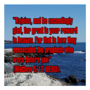 Matthäus 5:12 WEBU Poster