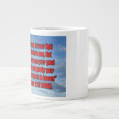 Matthäus 5:16 WEBU Mug Jumbo-Tasse (Vorderseite Rechts)