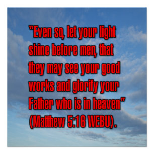 Matthäus 5:16 WEBU Poster