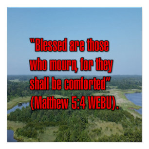 Matthäus 5:4 WEBU Poster