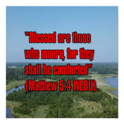 Matthäus 5:4 WEBU Poster (Vorderseite)
