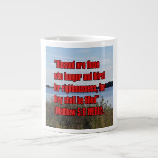 Matthäus 5:6 WEBU Tasse (Vorderseite)