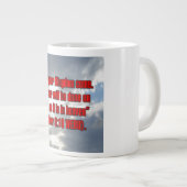 Matthäus 6:10 WEBU Mug Jumbo-Tasse (Vorderseite Rechts)