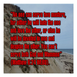 Matthäus 6:24 WEBU Poster