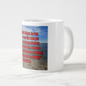 Matthäus 6:25 WEBU Mug Jumbo-Tasse (Vorderseite Rechts)