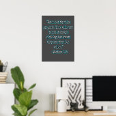 Matthäus 7:15 Hütet euch vor falschen Propheten Poster (Heimbüro)