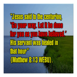 Matthäus 8:13 WEBU Poster