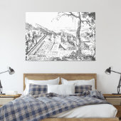 Matthäus Merian: Heidelberg - Hortus Palatinus Leinwanddruck (Insitu (Schlafzimmer))