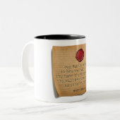 MATTHEUS 6:9 - Kaffeetasse (Vorderseite Links)