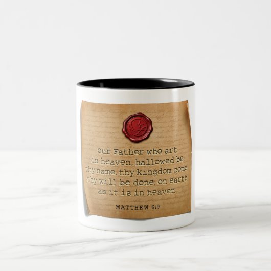MATTHEUS 6:9 - Kaffeetasse (Mittel)