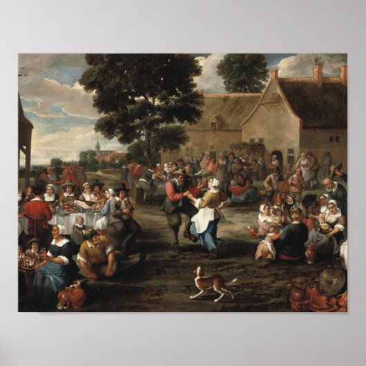 Mattheus van Helmont - Bauernfest Poster (Vorne)