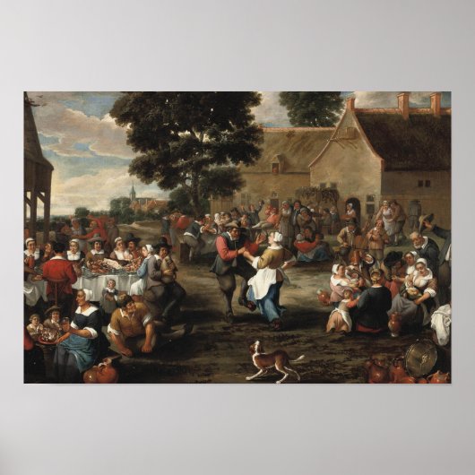 Mattheus van Helmont - Bauernfest Poster (Vorne)