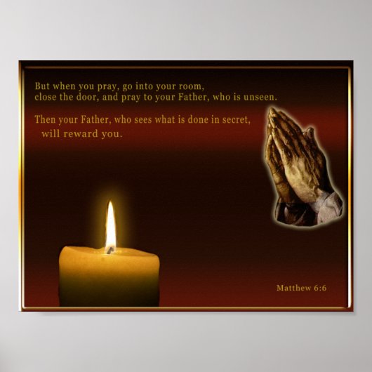 Matthew6:6 Poster (Vorne)