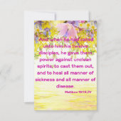 Matthew 10:1 KJV Bible Scripture Pic Greeting Karte (Vorderseite)