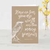 Matthew 10:31 JW Ermutigung geklappt Karte (Gelbe Blume)