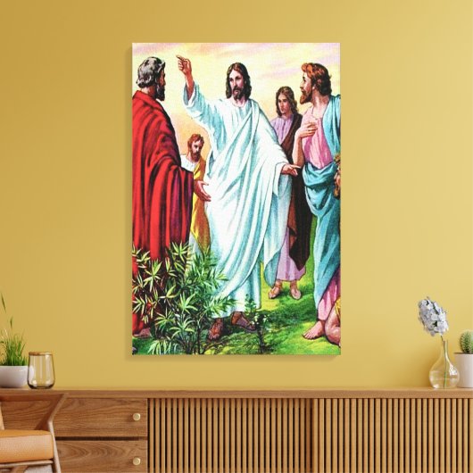 Matthew 10 Jesus sendet die Zwölf Leinwand aus (Insitu (Wohnzimmer))