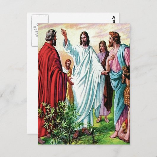 Matthew 10 Jesus sendet die zwölf Postkarten aus (Vorne/Hinten)