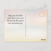 Matthew 11:28-30 Komm zu mir alle, die müde sind Postkarte (Rückseite)