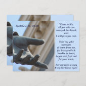Matthew 11 28 30 Scripture Memory Card Postkarte (Vorne/Hinten)