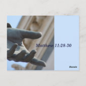 Matthew 11 28 30 Scripture Memory Card Postkarte (Rückseite)